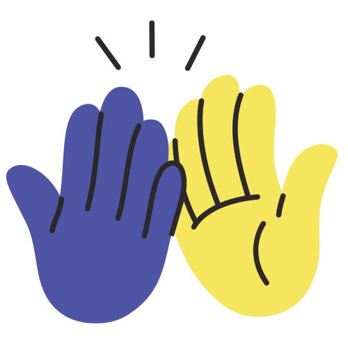 High five illustration